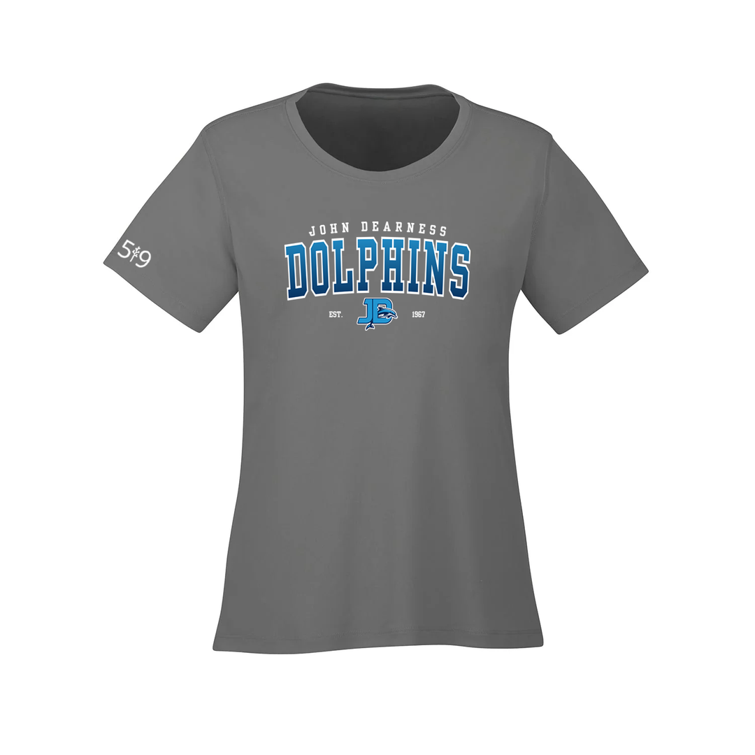 JOHN DEARNESS VARSITY ATHLETIC TEE (WOMENS)