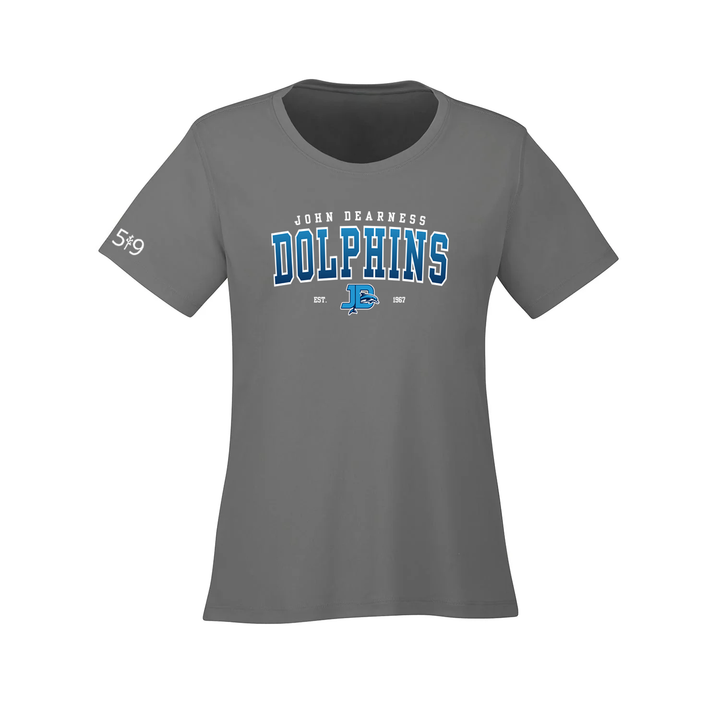 JOHN DEARNESS VARSITY ATHLETIC TEE (WOMENS)