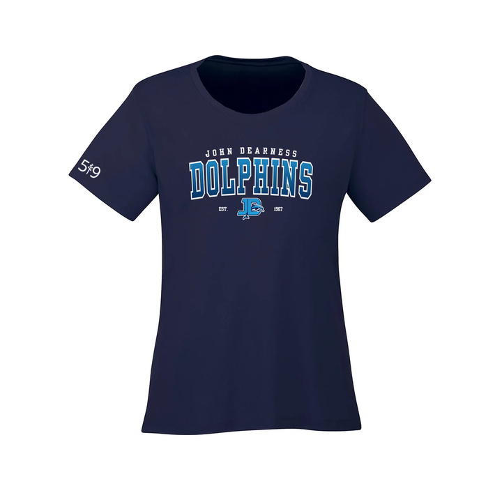 JOHN DEARNESS VARSITY ATHLETIC TEE (WOMENS)