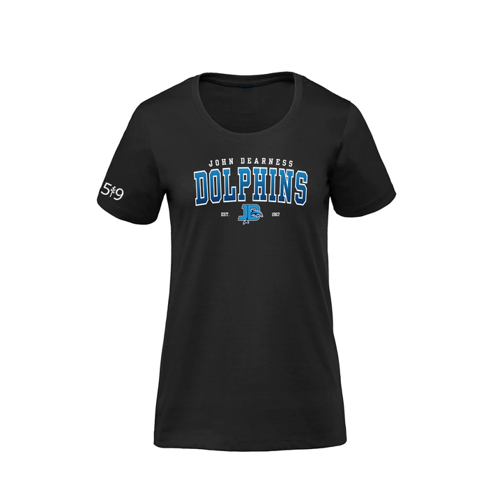 JOHN DEARNESS VARSITY PREMIUM TEE (WOMENS)