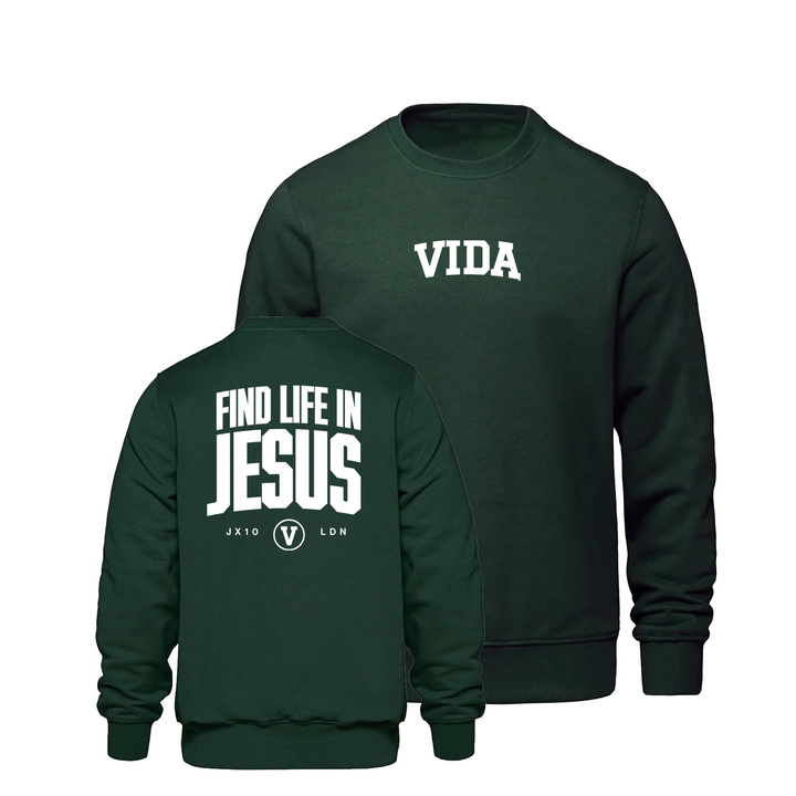 FIND LIFE IN JESUS CREW (UNISEX)