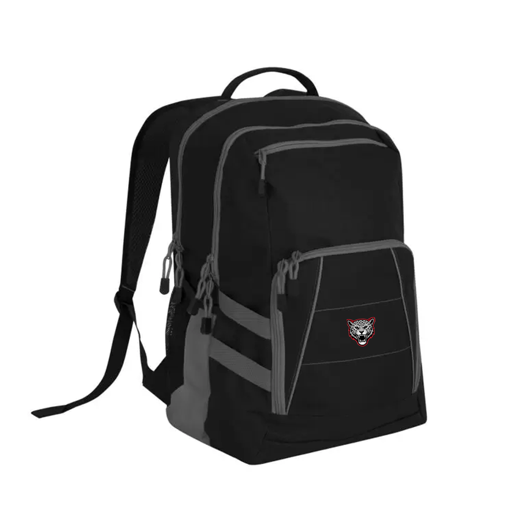 JEANNE SAUVÉ EMBROIDERED VARSITY BACKPACK