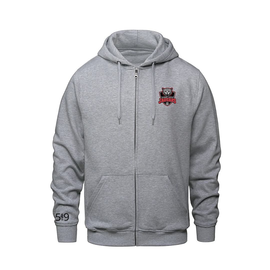 JEANNE SAUVÉ SHIELD ZIP-UP HOODIE (UNISEX)