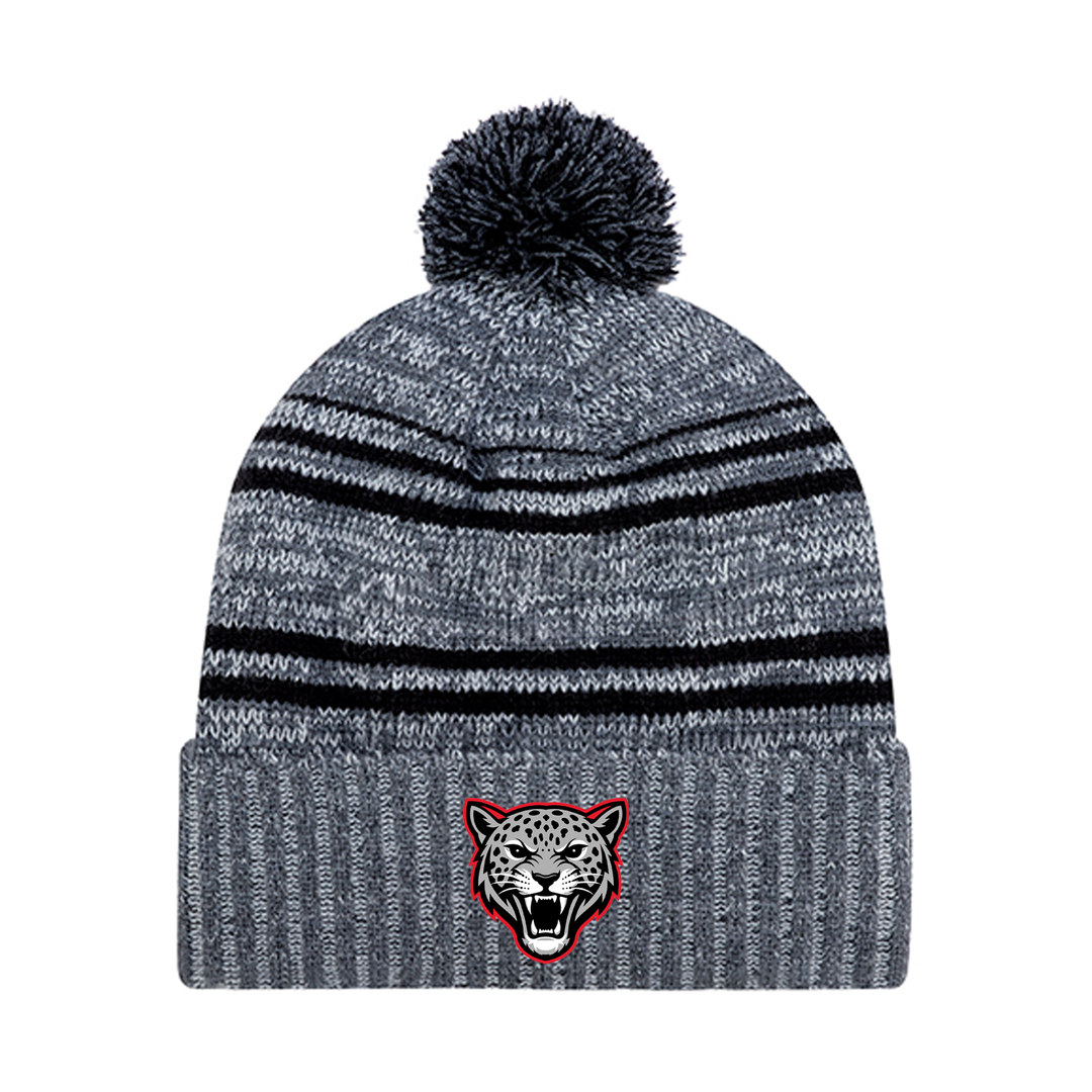JEANNE SAUVÉ EMBROIDERED POM-POM TOQUE