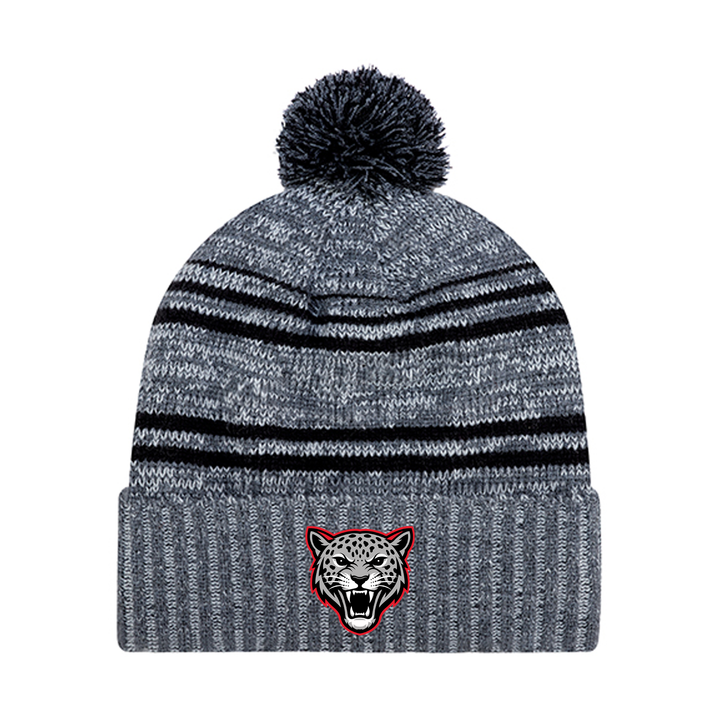 JEANNE SAUVÉ EMBROIDERED POM-POM TOQUE