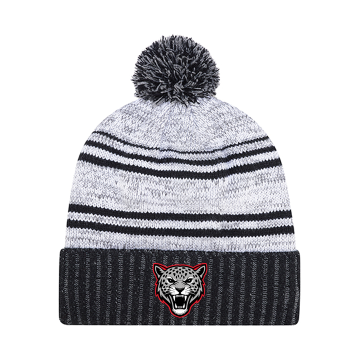 JEANNE SAUVÉ EMBROIDERED POM-POM TOQUE
