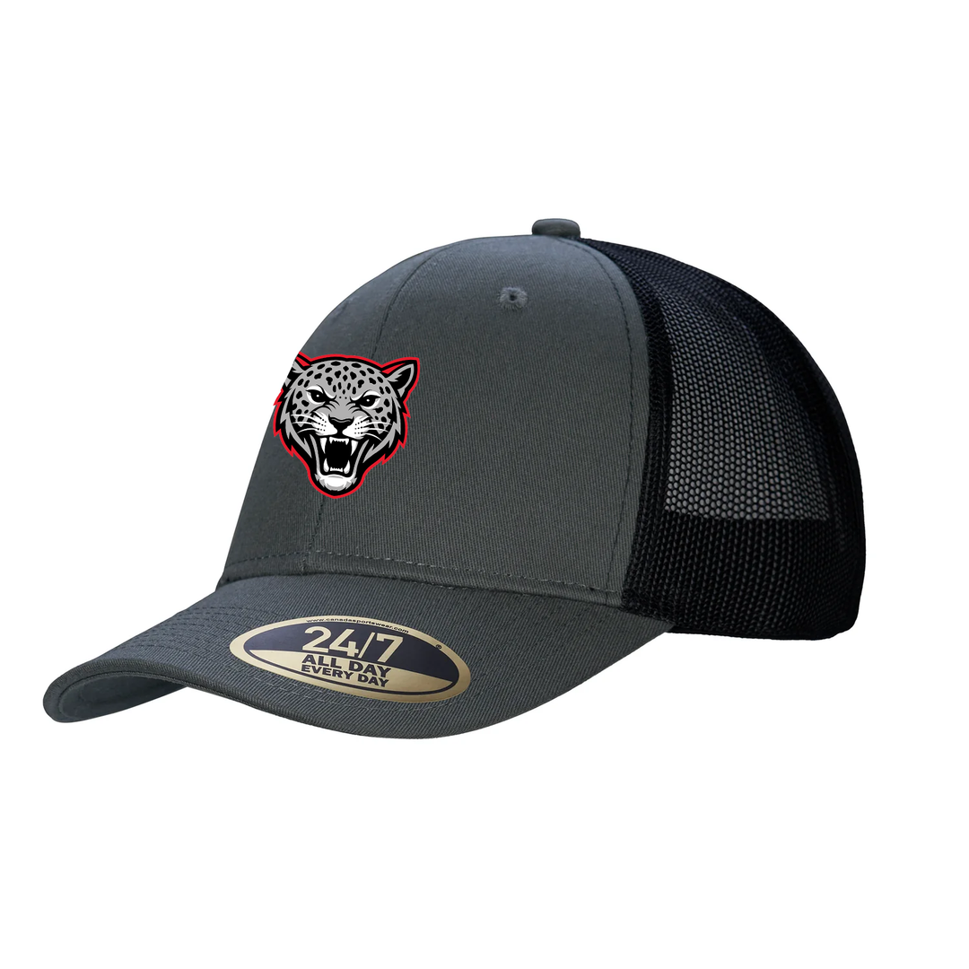 JEANNE SAUVÉ EMBROIDERED TRUCKER CAP