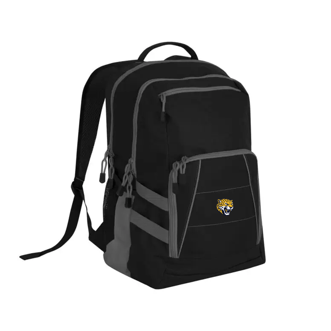 JOHN WISE EMBROIDERED VARSITY BACKPACK