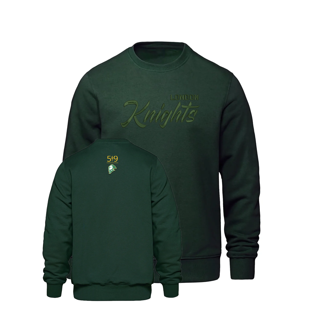 KNIGHTS PUFF EMBROIDERED CREW (UNISEX)