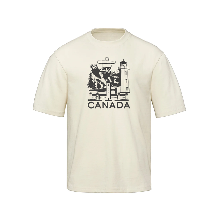 CANADIAN LANDMARKS OVERSIZED TEE (UNISEX)