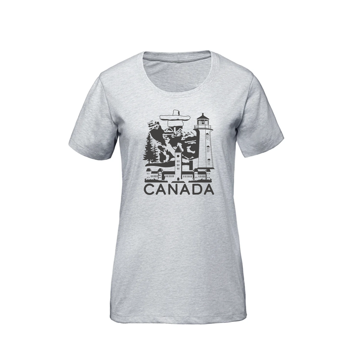 CANADIAN LANDMARKS PREMIUM TEE (WOMENS)