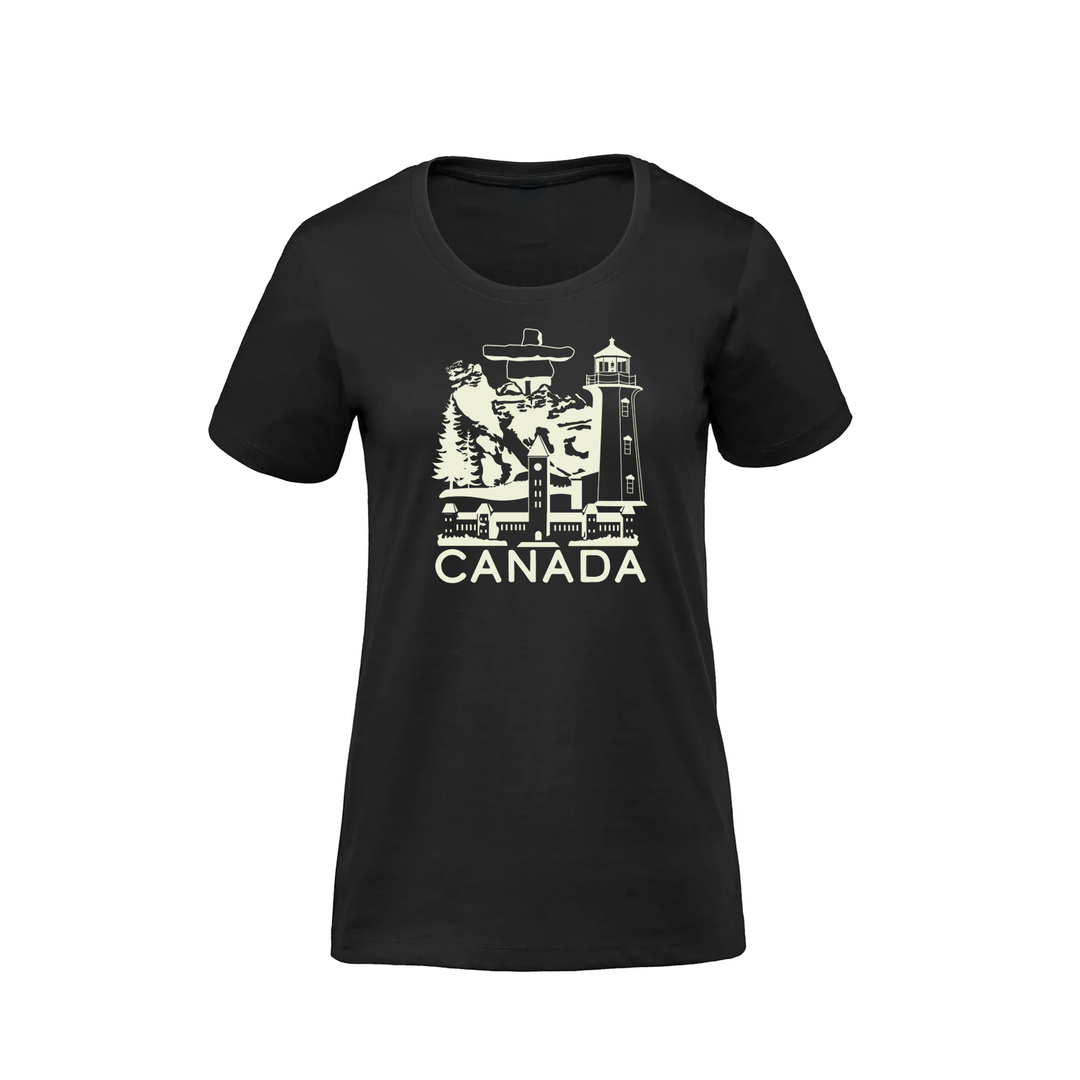 CANADIAN LANDMARKS PREMIUM TEE (WOMENS)