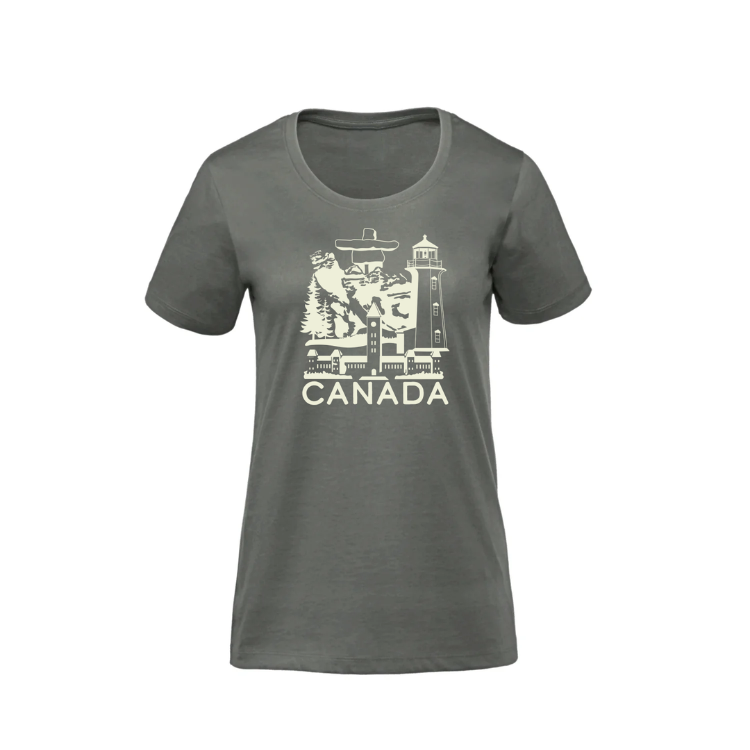 CANADIAN LANDMARKS PREMIUM TEE (WOMENS)