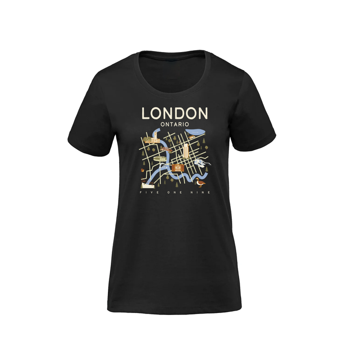 LONDON LANDMARKS PREMIUM TEE (WOMENS)