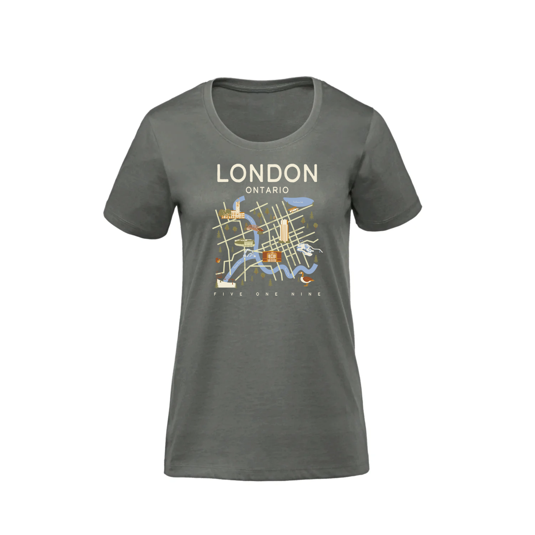 LONDON LANDMARKS PREMIUM TEE (WOMENS)