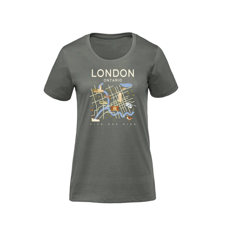 LONDON LANDMARKS PREMIUM TEE (WOMENS)