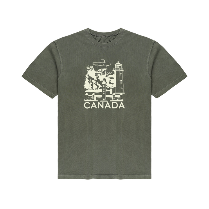 CANADIAN LANDMARKS VINTAGE TEE (UNISEX)