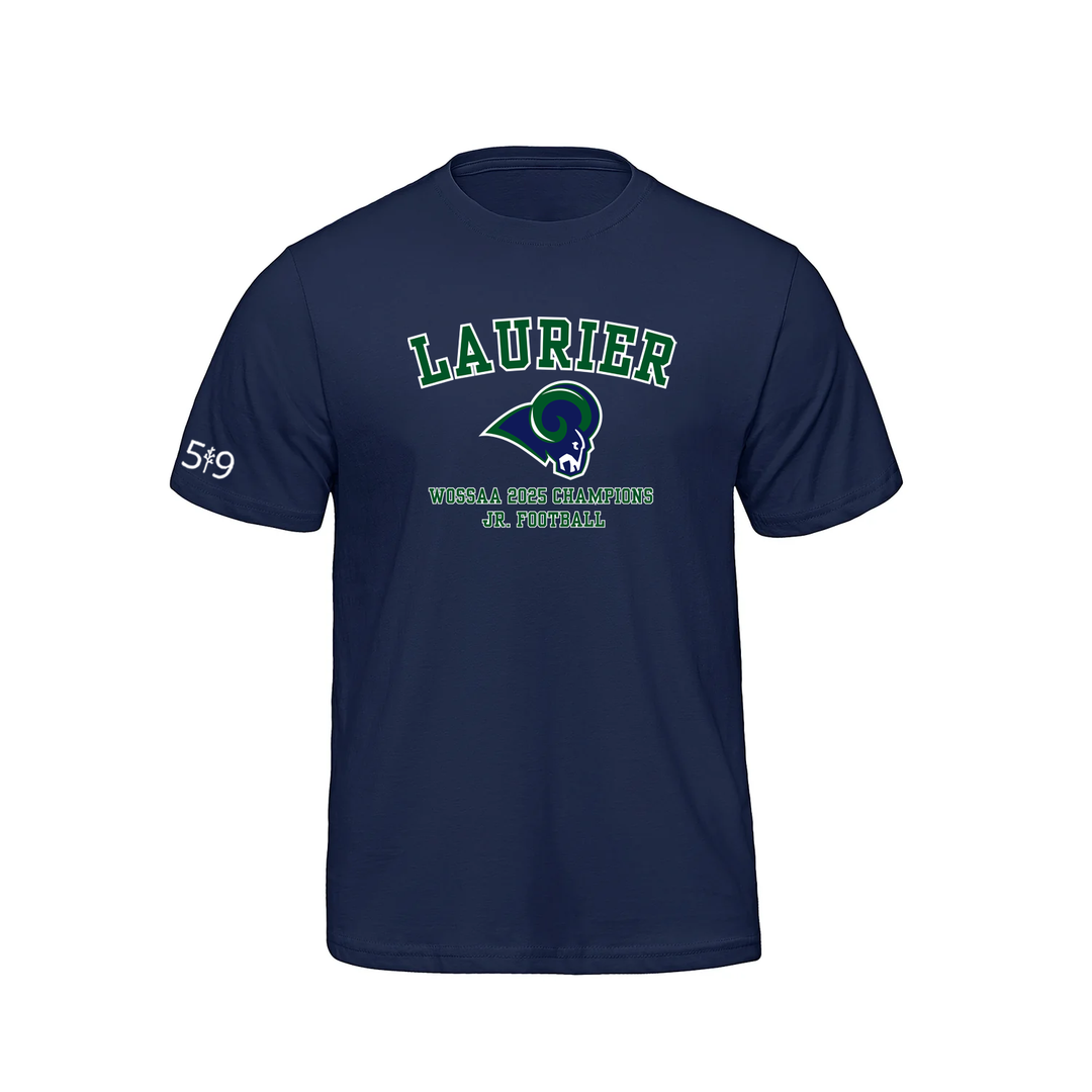 LAURIER JR FOOTBALL CHAMPS TEE (MENS)