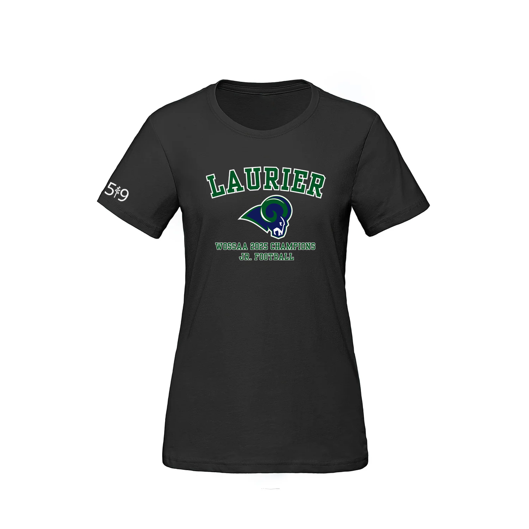 LAURIER JR FOOTBALL CHAMPS TEE (WOMENS)