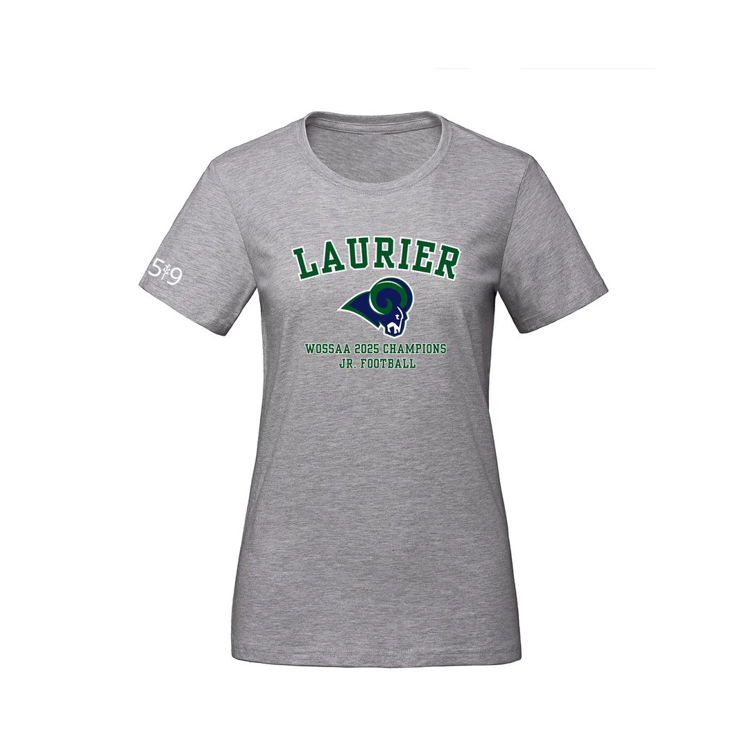 LAURIER JR FOOTBALL CHAMPS TEE (WOMENS)