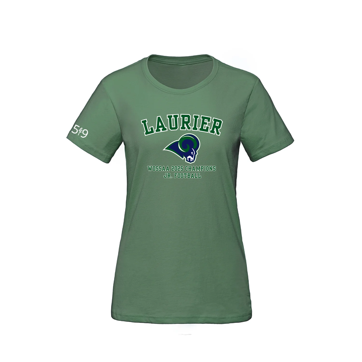 LAURIER JR FOOTBALL CHAMPS TEE (WOMENS)