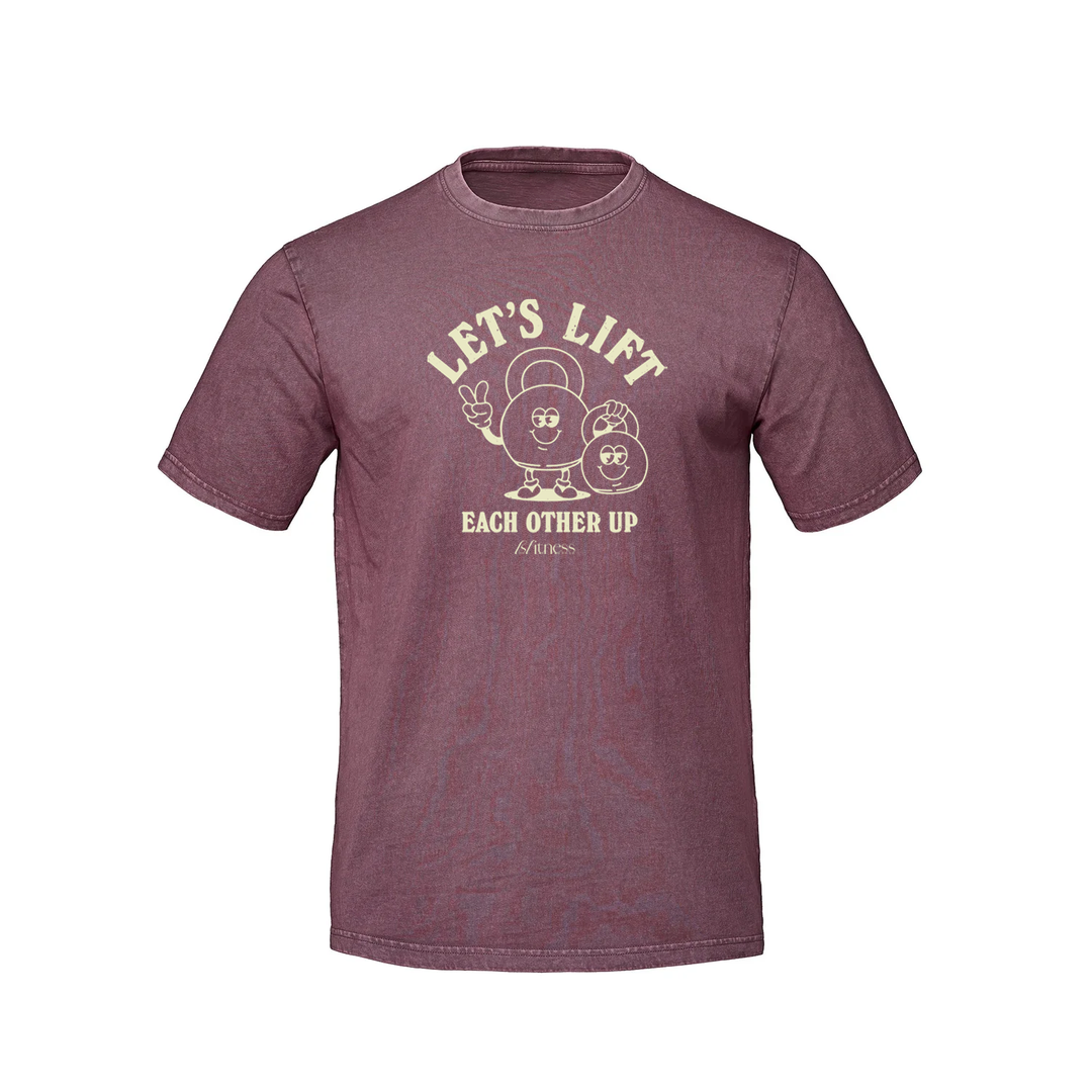 BFITNESS LET'S LIFT RETRO TEE (UNISEX)