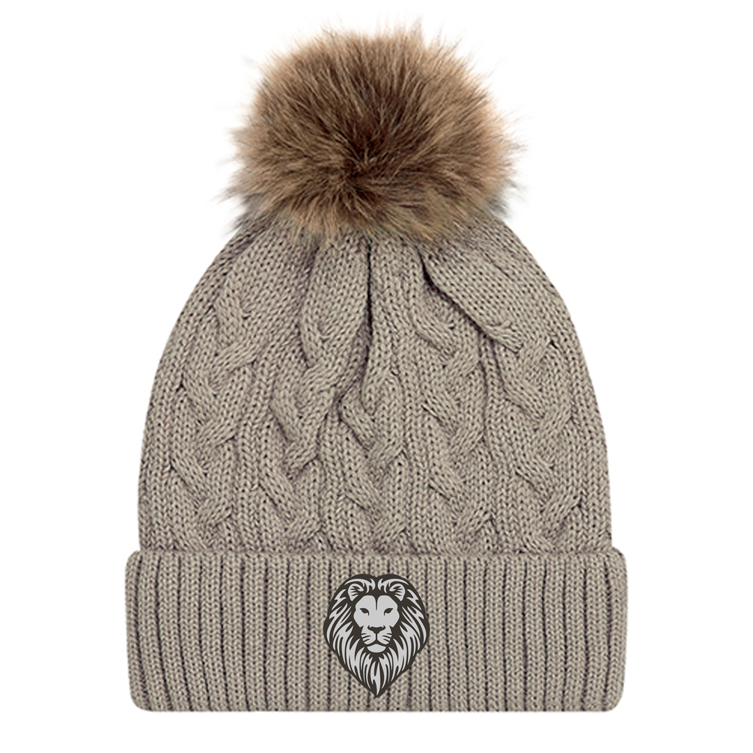 SOUTH EMBROIDERED FAUX FUR TOQUE