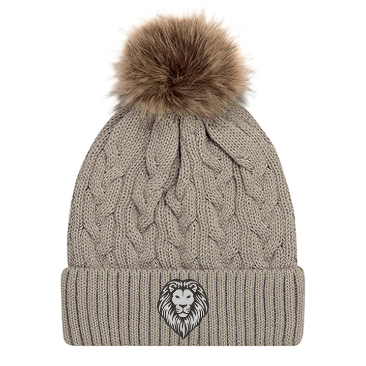 SOUTH EMBROIDERED FAUX FUR TOQUE