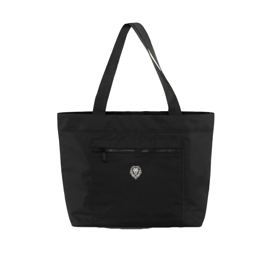 LIONS EMBROIDERED TOTE