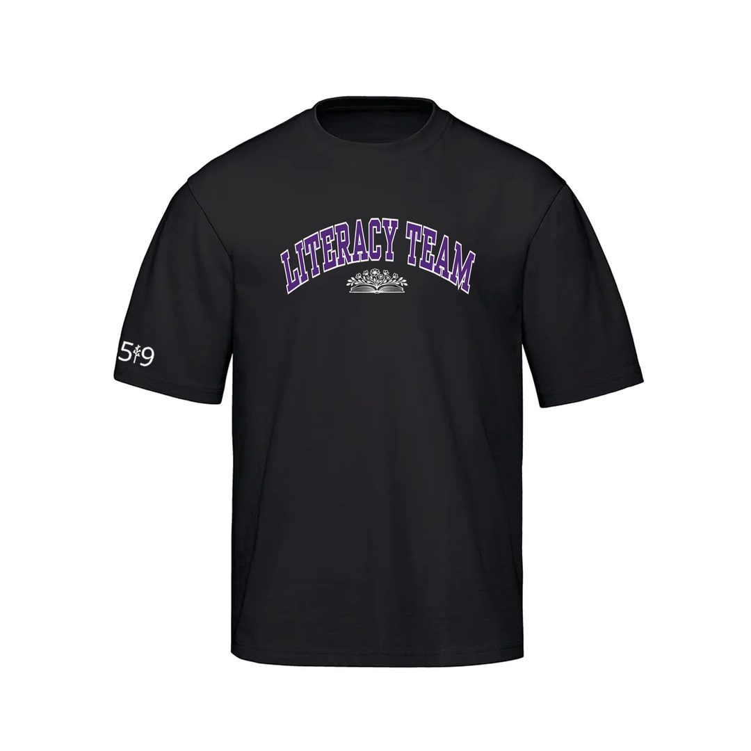 LITERACY TEAM VARSITY OVERSIZED TEE (UNISEX)