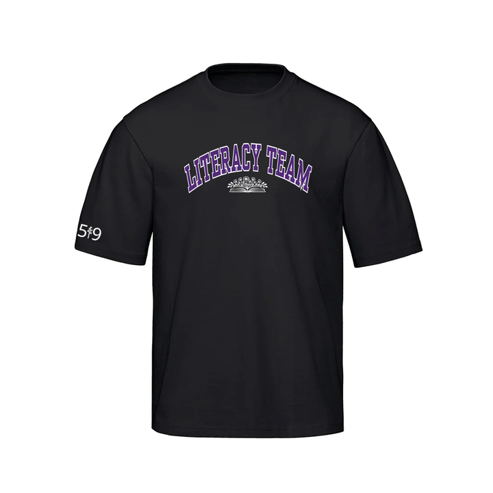 LITERACY TEAM VARSITY OVERSIZED TEE (UNISEX)