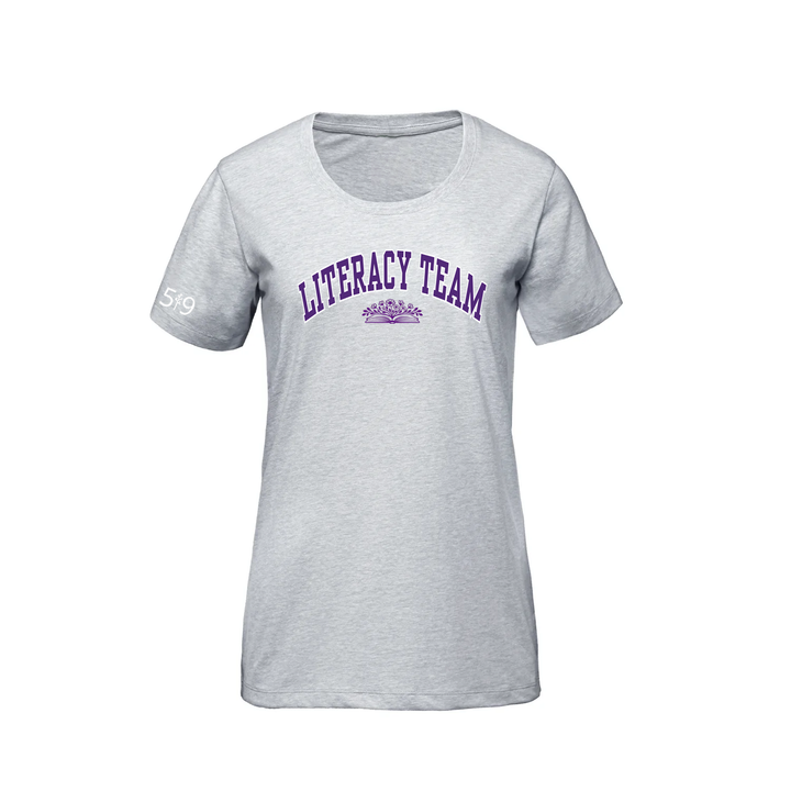 LITERACY TEAM VARSITY PREMIUM TEE (WOMENS)