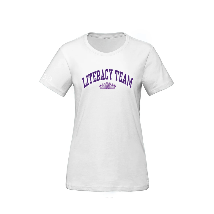 LITERACY TEAM VARSITY TEE (WOMENS)