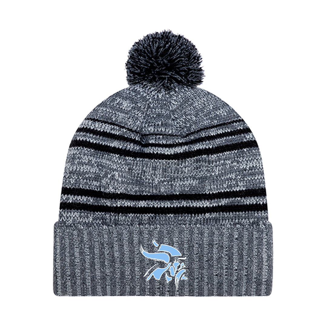 LUCAS VIKINGS EMBROIDERED POM-POM TOQUE