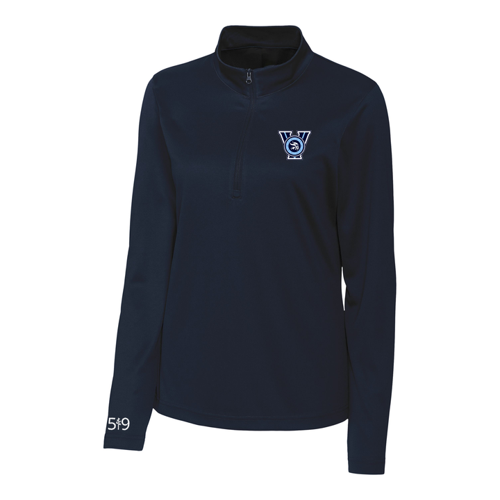 LUCAS "V" ATHLETIC 1/4 ZIP (WOMENS)