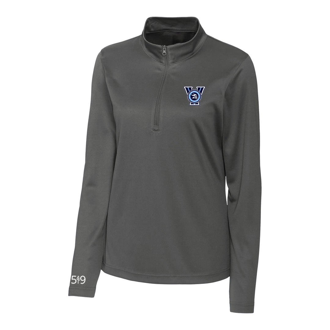LUCAS "V" ATHLETIC 1/4 ZIP (WOMENS)