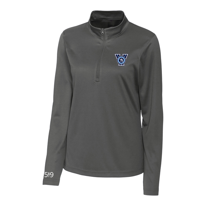 LUCAS "V" ATHLETIC 1/4 ZIP (WOMENS)