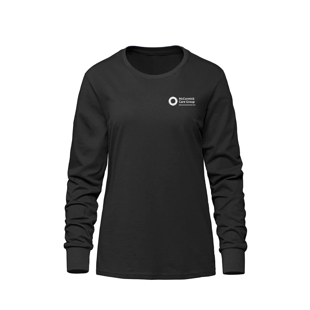 MCCORMICK CARE GROUP MONOCHROMATIC EMBLEM LONG SLEEVE (WOMENS)