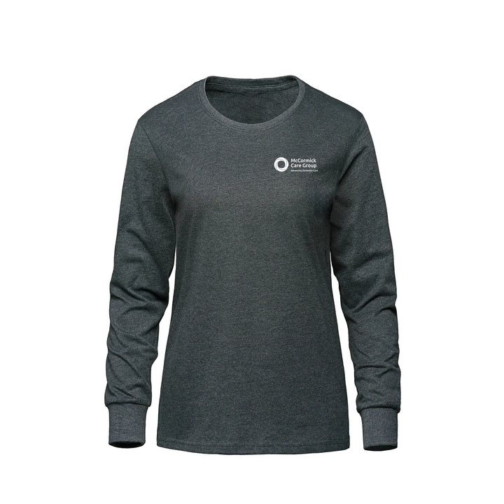 MCCORMICK CARE GROUP MONOCHROMATIC EMBLEM LONG SLEEVE (WOMENS)