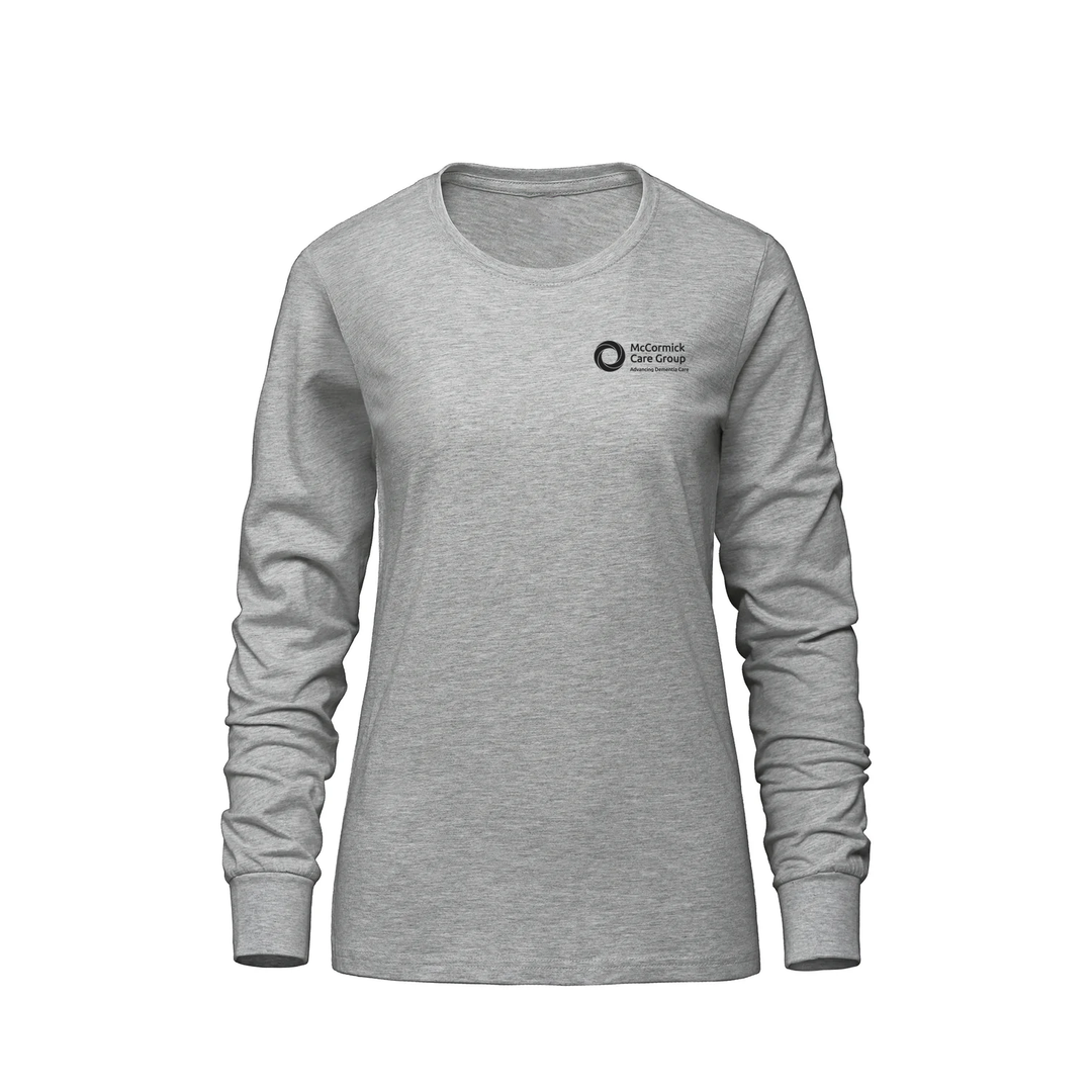 MCCORMICK CARE GROUP MONOCHROMATIC EMBLEM LONG SLEEVE (WOMENS)