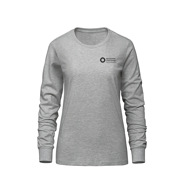 MCCORMICK CARE GROUP MONOCHROMATIC EMBLEM LONG SLEEVE (WOMENS)