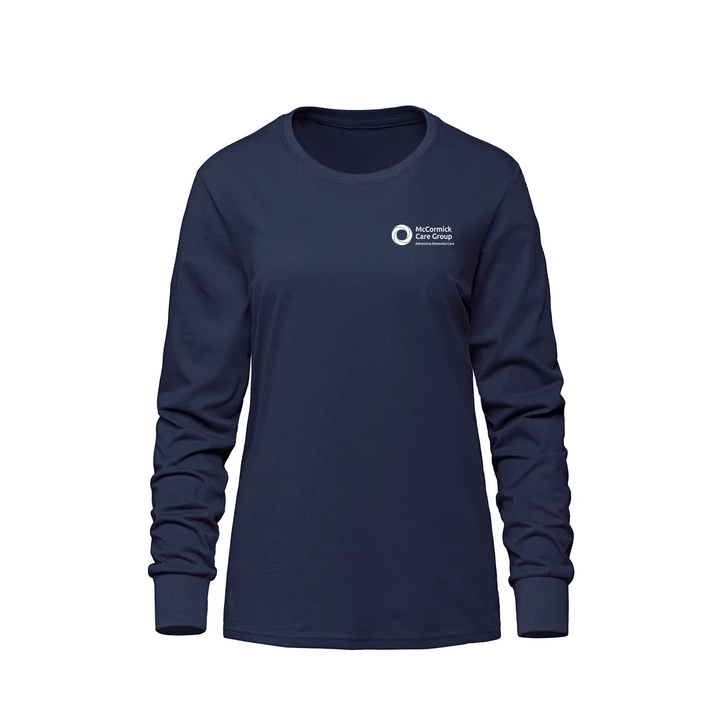 MCCORMICK CARE GROUP MONOCHROMATIC EMBLEM LONG SLEEVE (WOMENS)