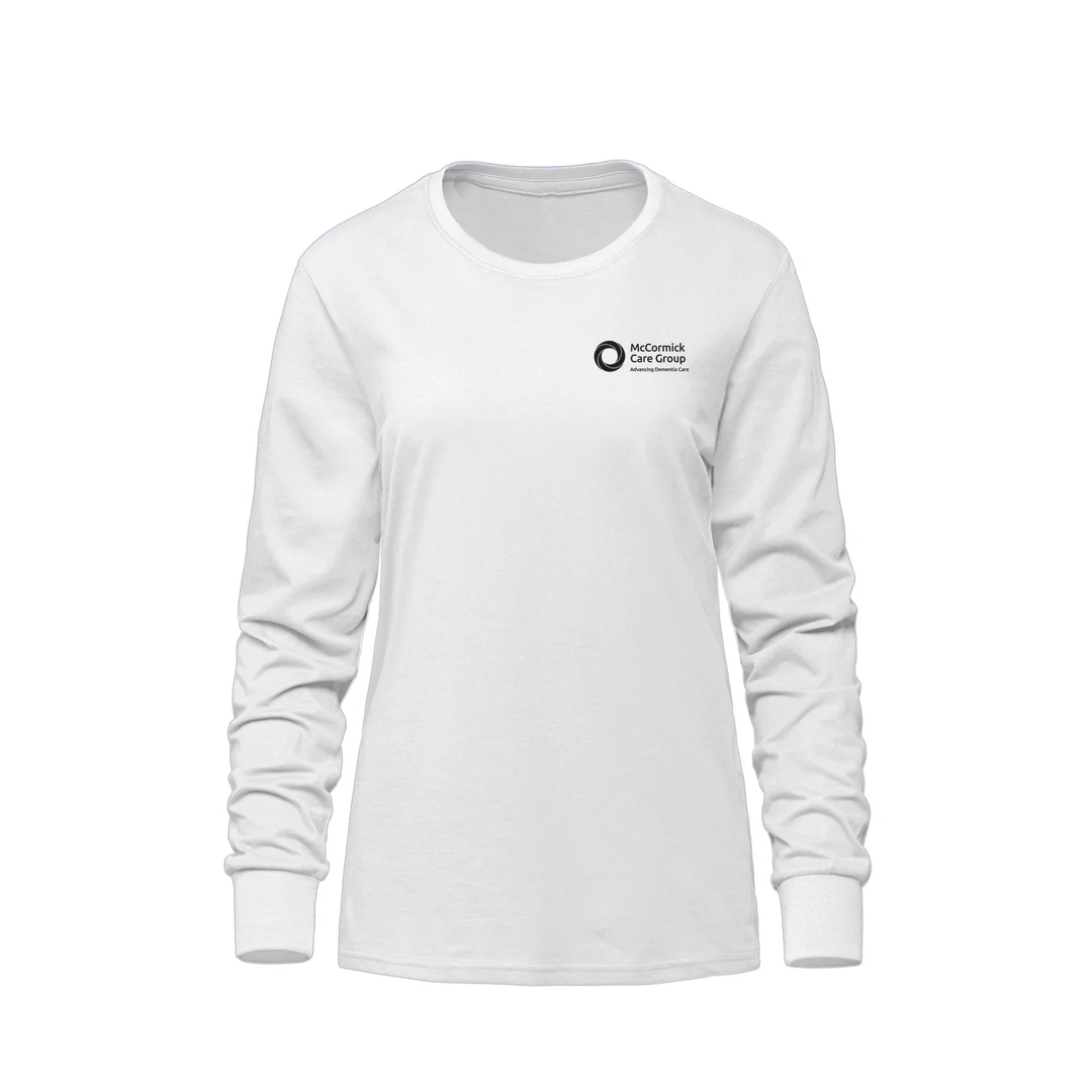 MCCORMICK CARE GROUP MONOCHROMATIC EMBLEM LONG SLEEVE (WOMENS)
