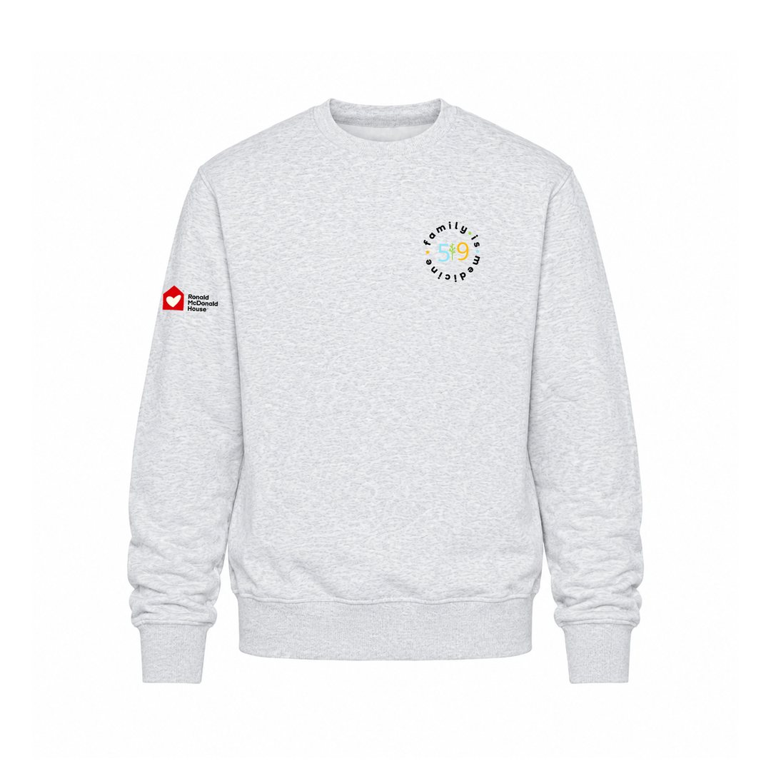 FAMILY IS MEDICINE EMBROIDERED CREW (UNISEX)