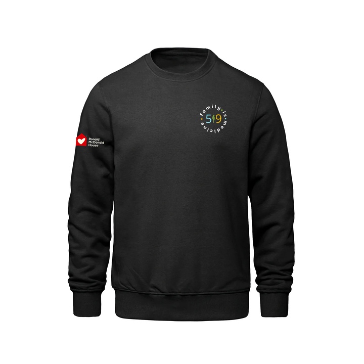 FAMILY IS MEDICINE EMBROIDERED CREW (UNISEX)