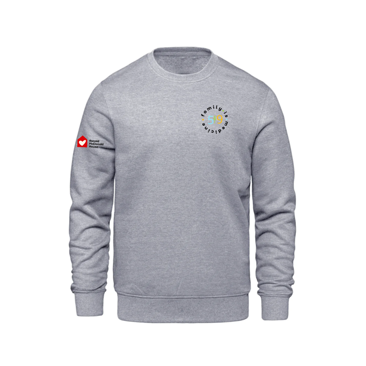 FAMILY IS MEDICINE EMBROIDERED CREW (UNISEX)
