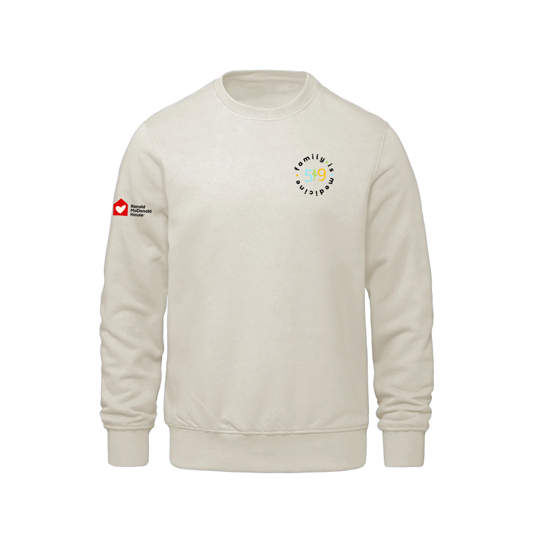 FAMILY IS MEDICINE EMBROIDERED CREW (UNISEX)
