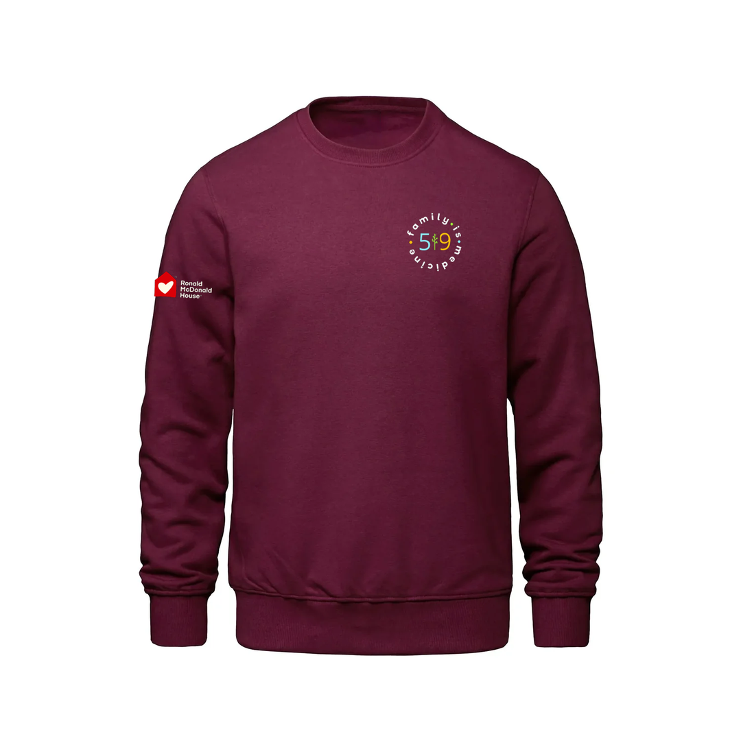FAMILY IS MEDICINE EMBROIDERED CREW (UNISEX)