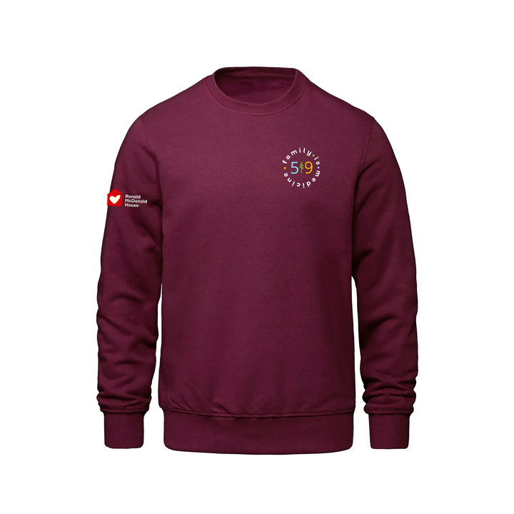 FAMILY IS MEDICINE EMBROIDERED CREW (UNISEX)