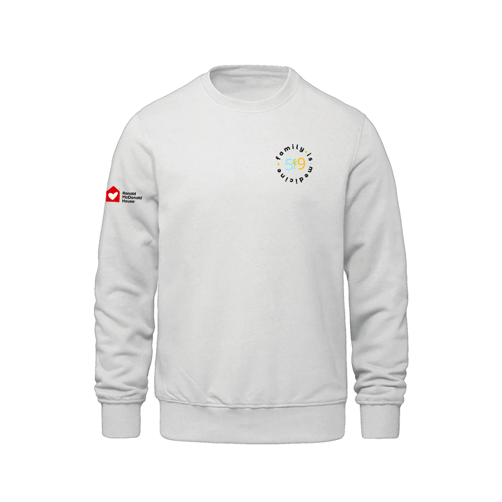 FAMILY IS MEDICINE EMBROIDERED CREW (UNISEX)